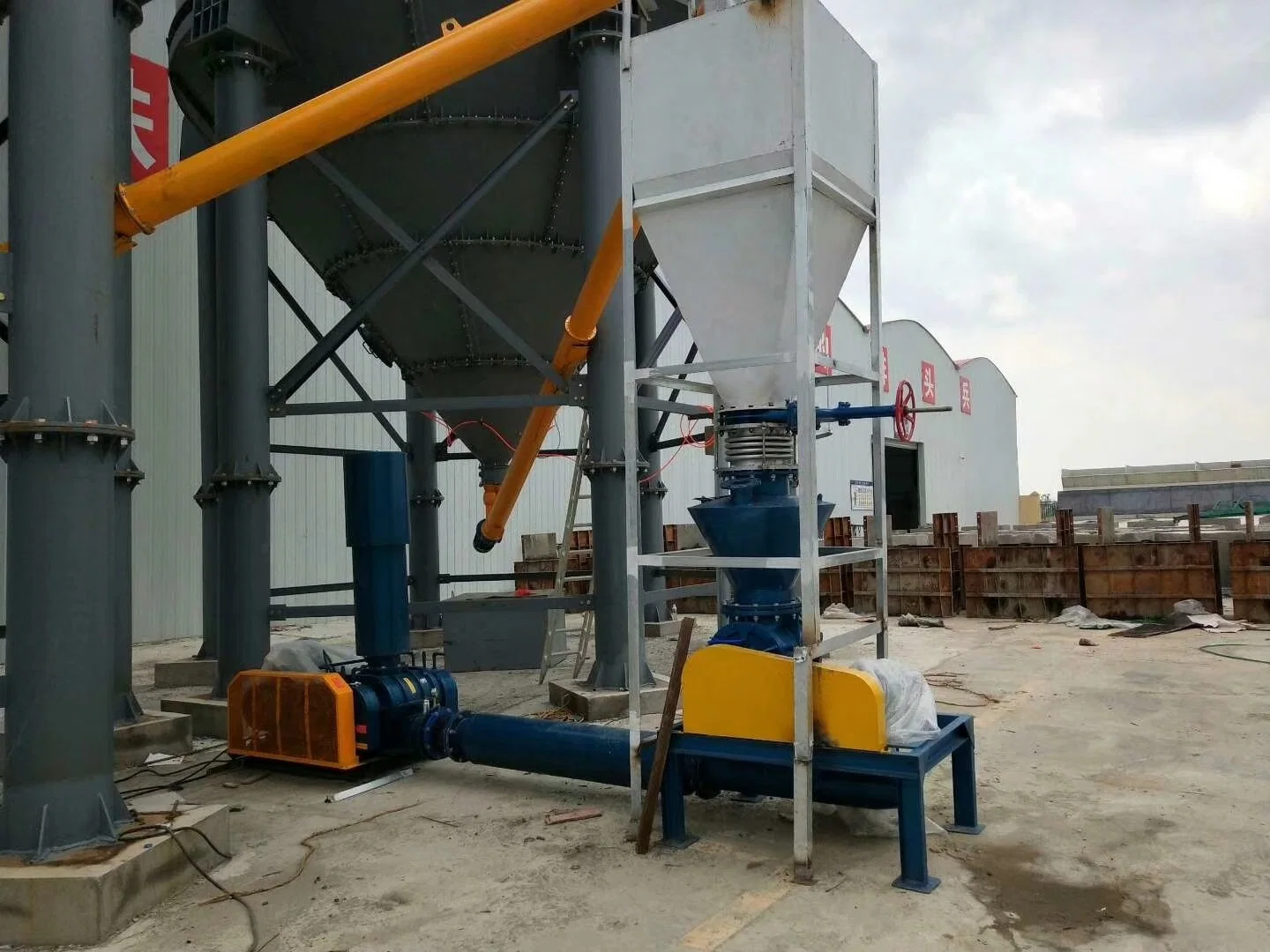 Corn Grain Pneumatyske Roots Blower Conveying System